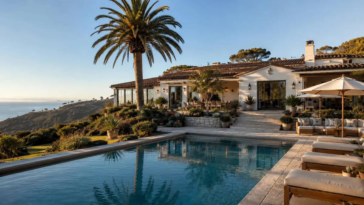 Pacific Ridge Recovery — Mediterranean-style facility overlooking the coast
